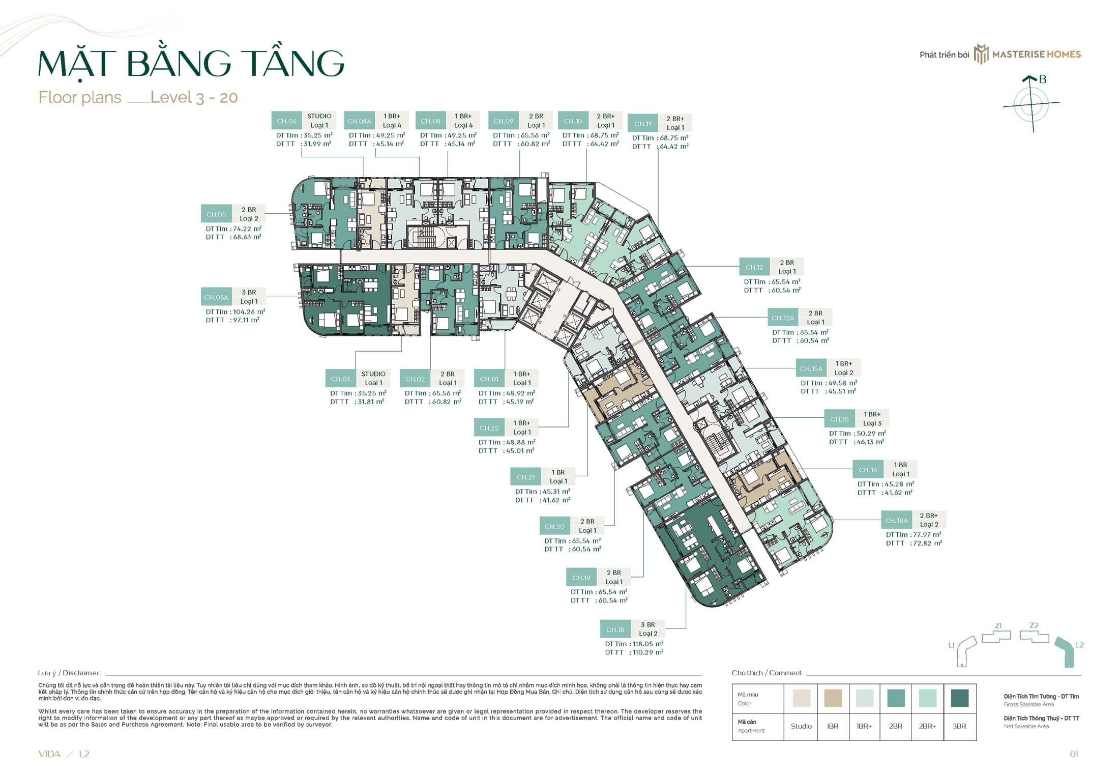 Tầng 20 tòa L2 Vida