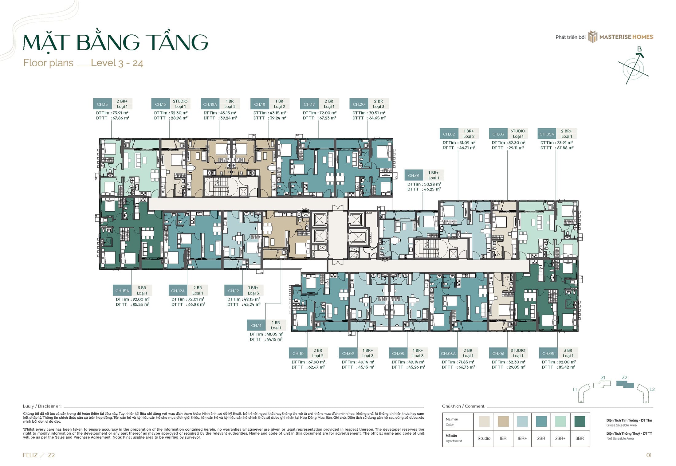 Tầng 24 tòa Z2 Feliz