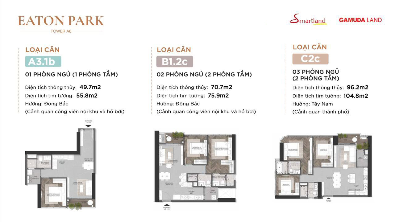 Layout căn hộ Eaton Park